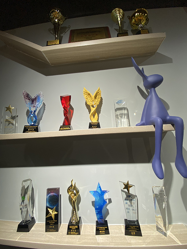 獎(jiǎng)杯展示區(qū)