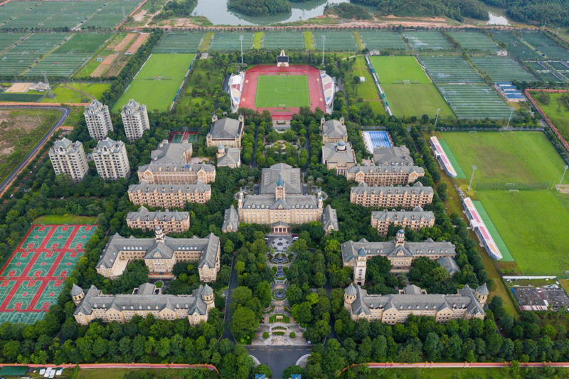學(xué)校鳥瞰圖